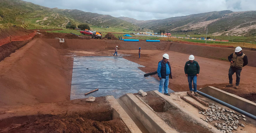 Sierra Azul continúa con la inspección de obras para asegurar agua a más de 70 familias altoandinas Puno Perú