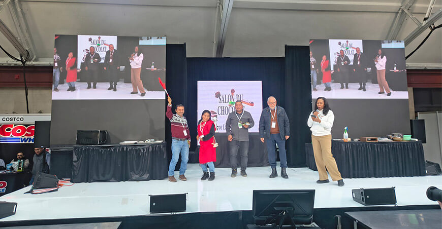 Cacao de Amazonas representó al Perú en el Salón du Chocolat de Montreal en Canadá con la representación de la Cooperativa Agraria Yakatheo del Amazonas
