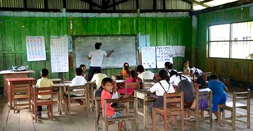 Loreto De 3903 colegios públicos, solo 13 escuelas rurales cuentan con acceso completo a servicios básicos Perú