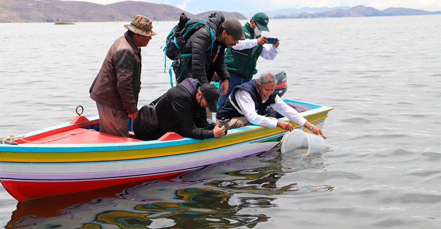 Autoridad Binacional Autónoma del Lago Titicaca y la Organización de las Naciones Unidas para la Alimentación y la Agricultura FAO Impulsan plan binacional para recuperar la productividad pesquera del lago Titicaca