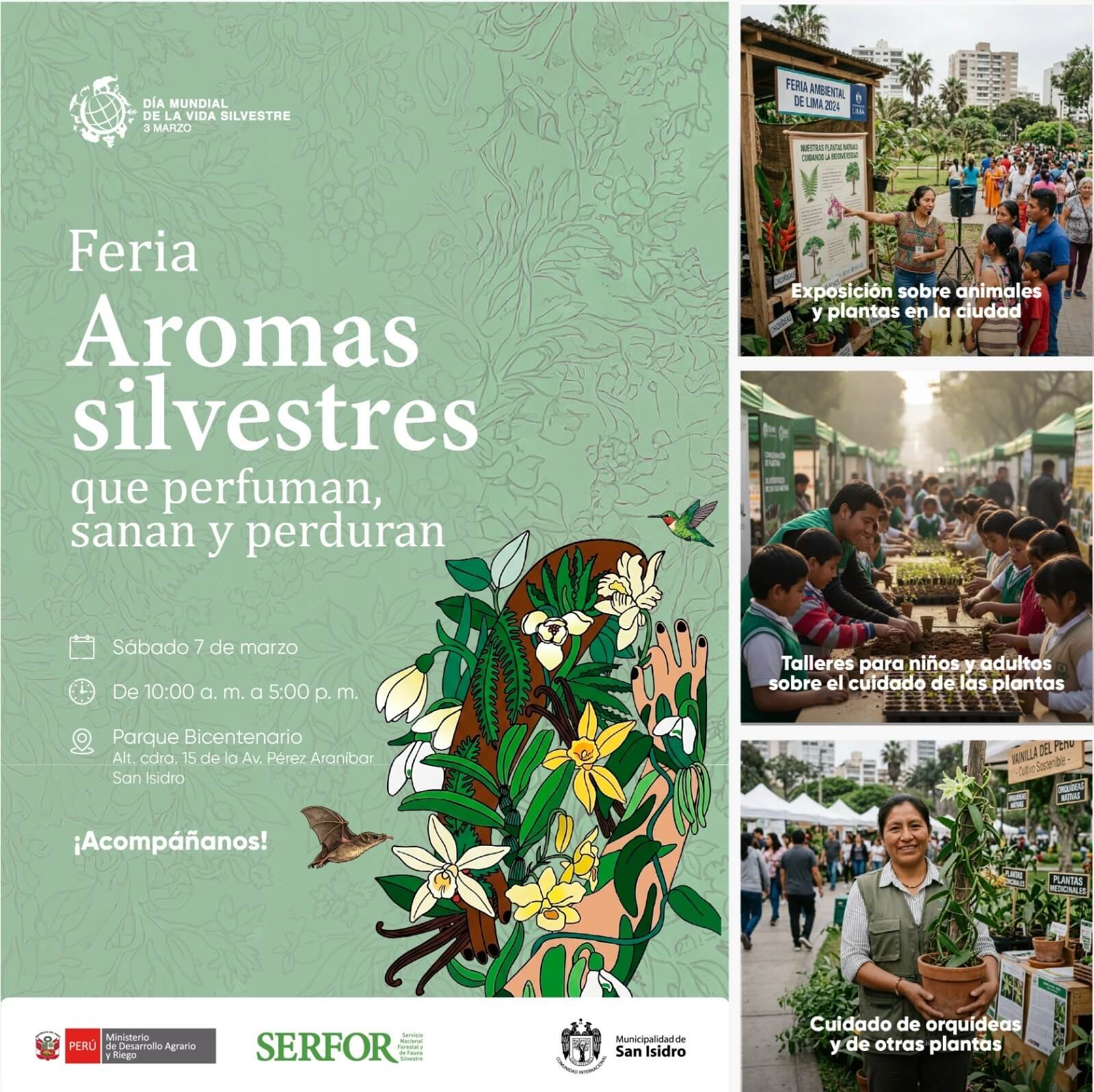 Día Mundial de la Vida Silvestre feria “Aromas Silvestres que perfuman, sanan y perduran”