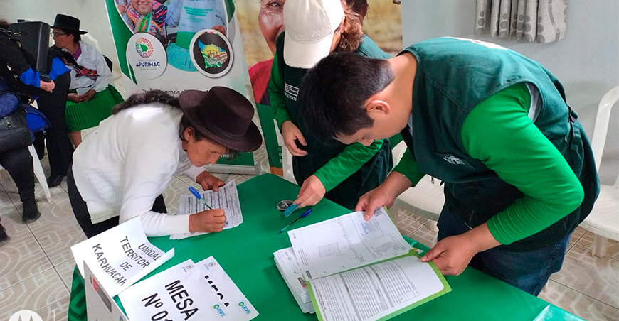 Títulos de propiedad rural individual productores Apurímac Perú Midagri