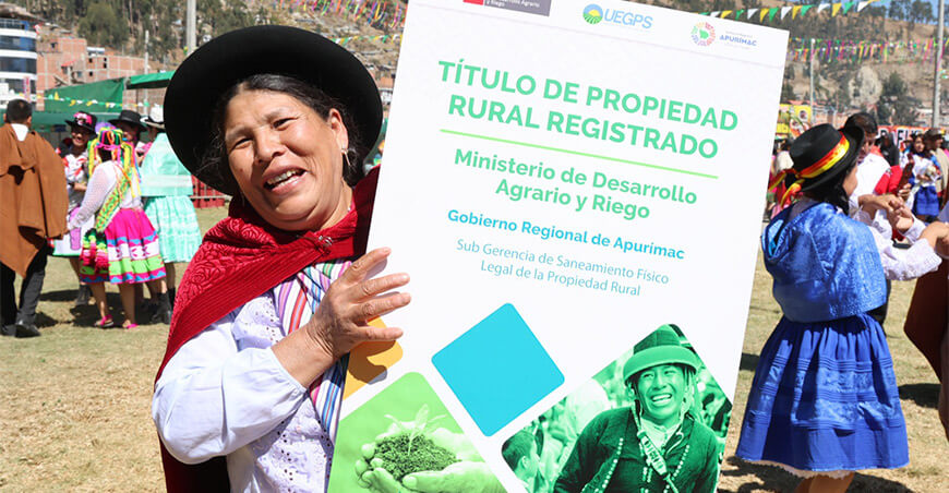 Títulos de propiedad rural individual productores Apurímac Perú Midagri
