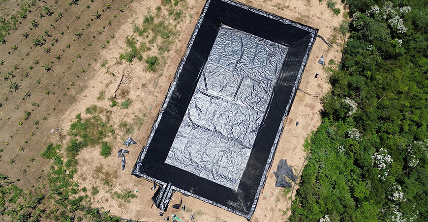 Reservorio asegura agua para más de cinco hectáreas de cultivo en Chirinos Cajamarca Perú