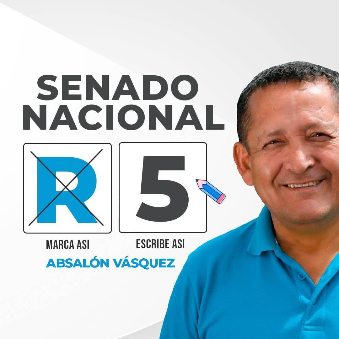 Absalón Vásquez recibe respaldo en zonas rurales rumbo al Senado