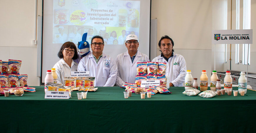 Súper POP DELYMISK Científicos peruanos presentan cereal a base de pota y sazonador rico en hierro para combatir la anemia