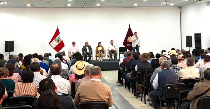 Organizaciones de usuarios de agua exigen atención urgente a la agenda hídrica y agraria desde Arequipa