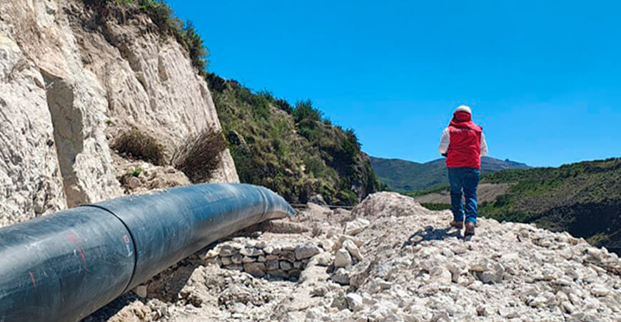 Advierten inestabilidad de talud en obra de la presa Ancascocha y afianzamiento del valle de Yauca