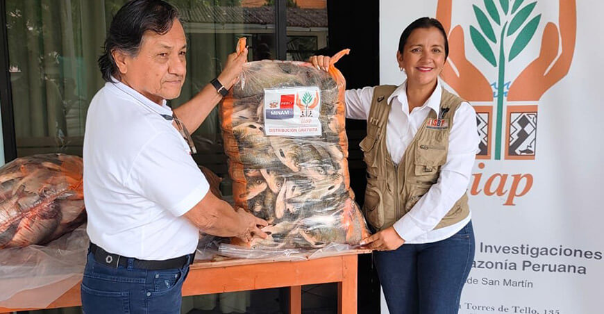 IIAP donó 450 kilos de pescado para fortalecer la seguridad alimentaria San Martín Perú
