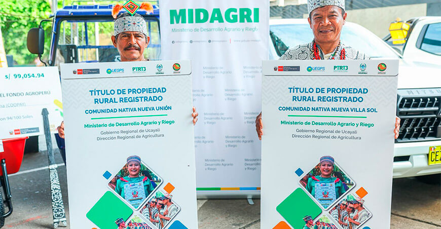Midagri títulos propiedad rural Ucayali Perú