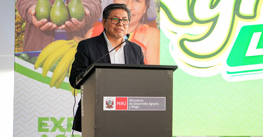 viceministro de Desarrollo de Agricultura Familiar e Infraestructura Agraria y Riego, Orlando Chirinos Trujillo