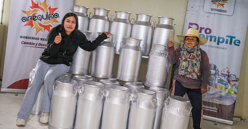 Nuevo equipamiento mejora la calidad de la leche en Polobaya Arequipa Perú