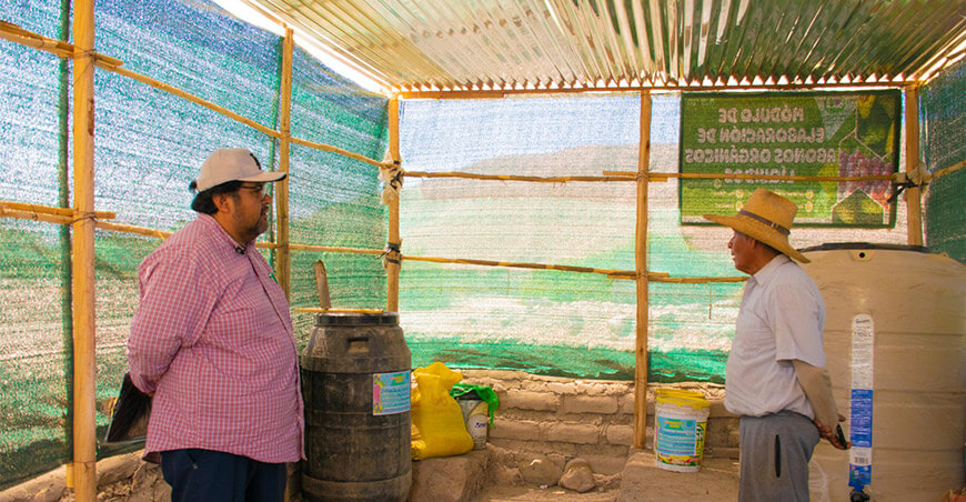 Promueven agricultura sostenible con concurso de abonos orgánicos en el Valle de Cinto Tacna Perú