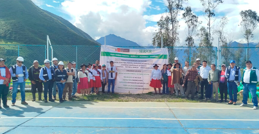Serfor inicia construcción de vivero forestal en Huanipaca para restaurar bosques andinos Apurímac Perú