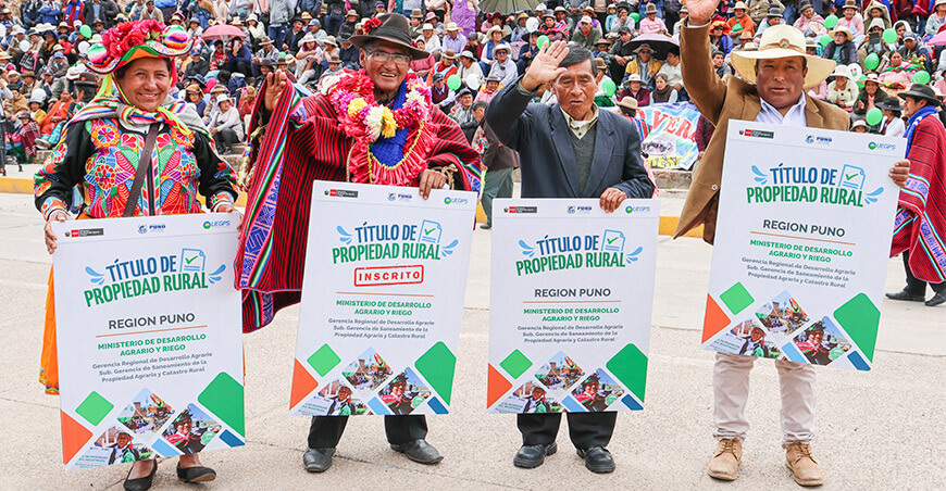 títulos propiedad rural Puno Perú