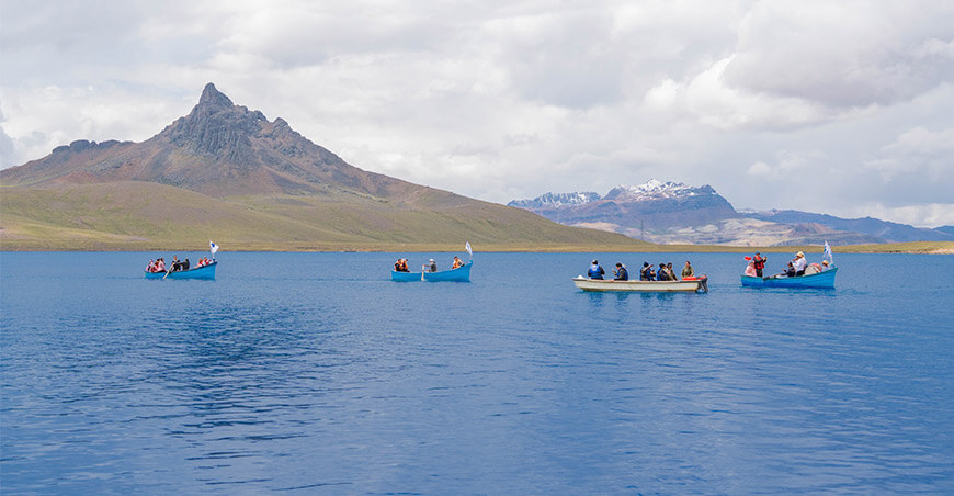 Inician recuperación de la laguna Orccococha para impulsar la acuicultura y el turismo sostenible Huancavelica Perú