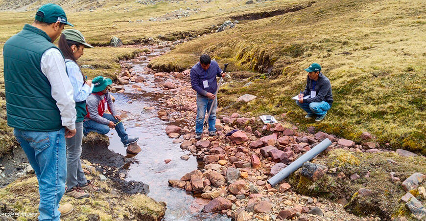 ANA presenta inventario de fuentes hídricas en Huanta y Pacchancca Ayacucho Perú