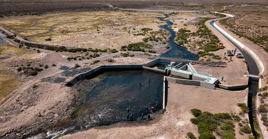 Bocatoma de Uchusuma garantiza agua para miles de familias Tacna Perú