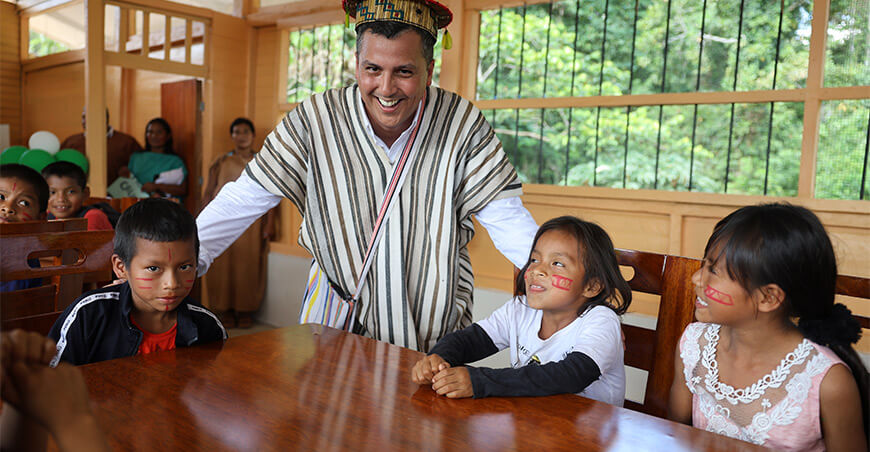 Comedor escolar renovado en Santariani beneficia a 70 estudiantes y 80 familias de Pasco Devida Perú
