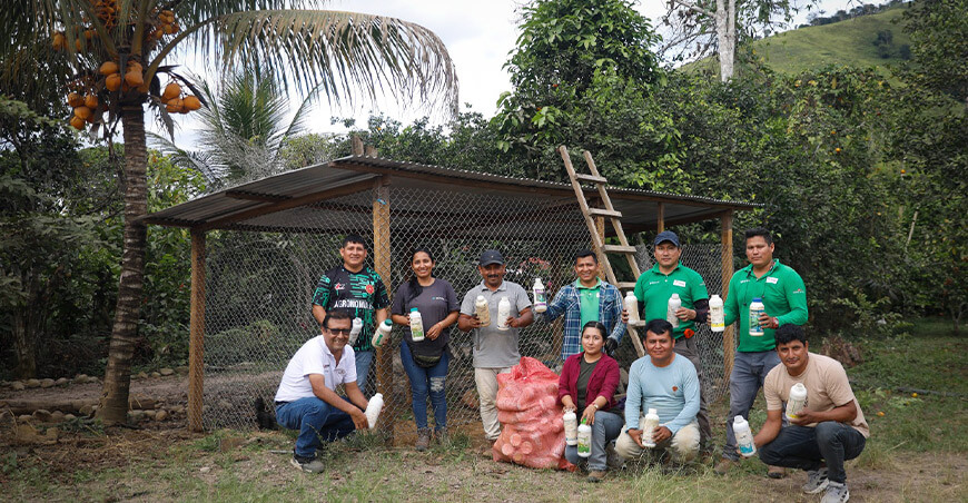 Devida implementa módulos de acopio de residuos sólidos en zonas cacaoteras del Vraem