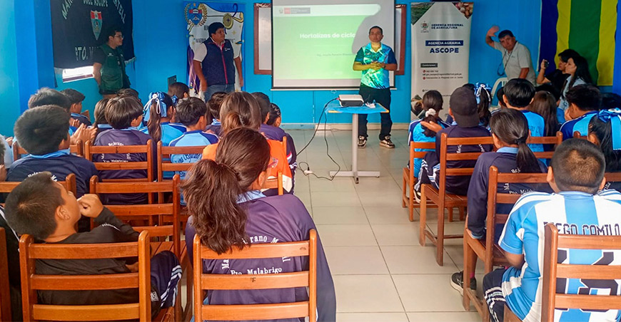 Escolares de Ascope impulsarán biohuertos para promover alimentación saludable La Libertad Perú