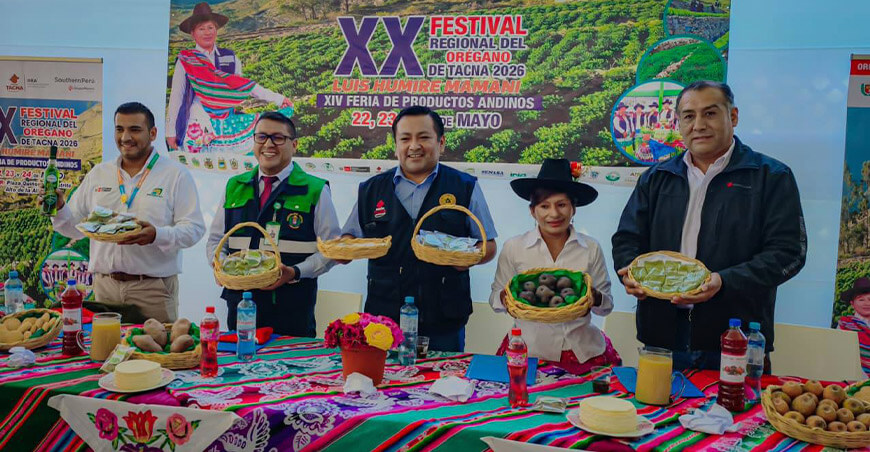 Festival del Orégano y Feria de Granos Andinos impulsarán producción regional Tacna Perú