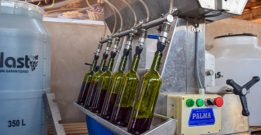 Productores se capacitan en filtrado y embotellado de vino Tacna Perú