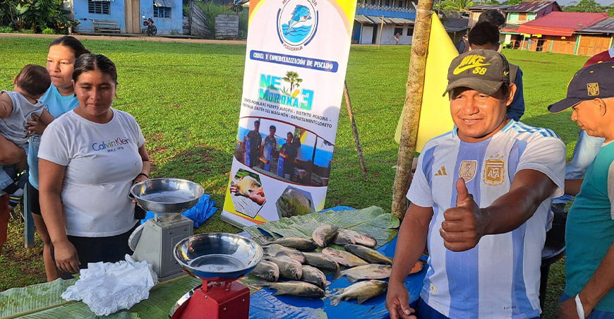 familias nativas transforman su economía con impulso productivo de Haku Wiñay venta pescado amazónico Loreto Perú