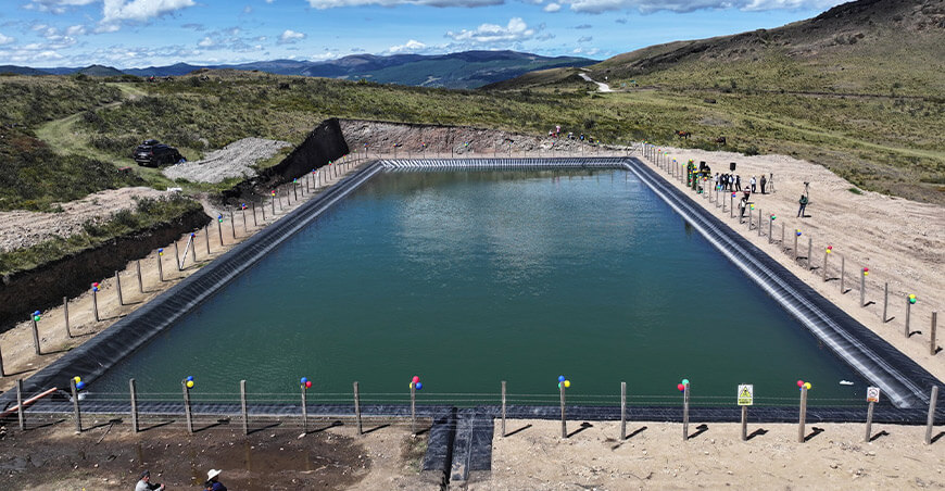 Dirección Regional de Agricultura de Cajamarca inauguró reservorios para riego en San Silvestre Perú