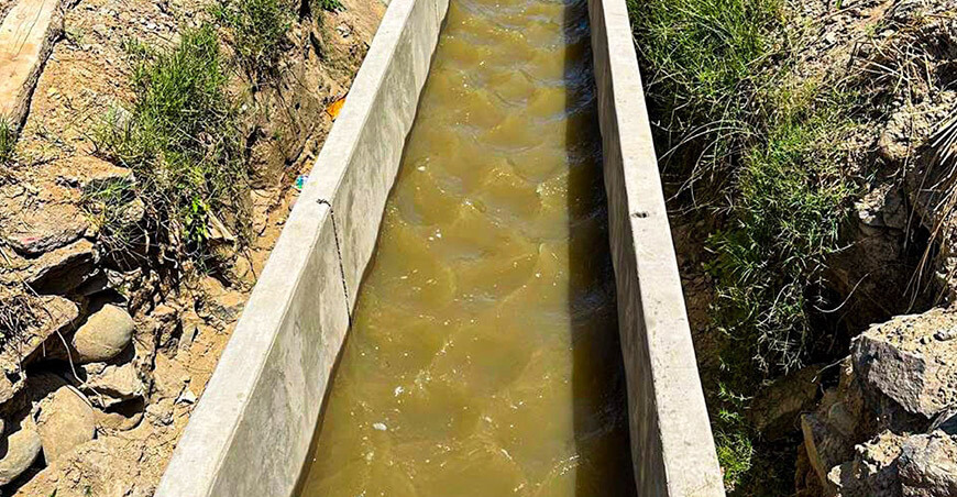 Creación del servicio de agua del sistema de riego Tucso Arequipa Ayacucho Perú