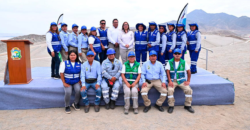 Minam inauguró obra de recuperación ambiental en Pampa Carbonera de Nuevo Chimbote Áncash Perú