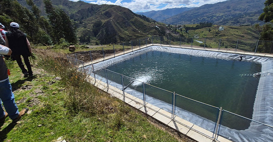 Entregarán obra de riego en beneficio de productores de Colpa Ancash Perú
