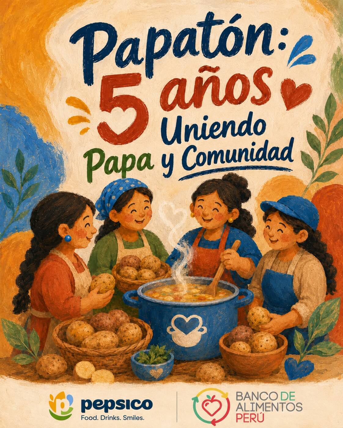 PepsiCo y Banco de Alimentos Perú celebran 5 años poniendo en valor la papa peruana Papatón