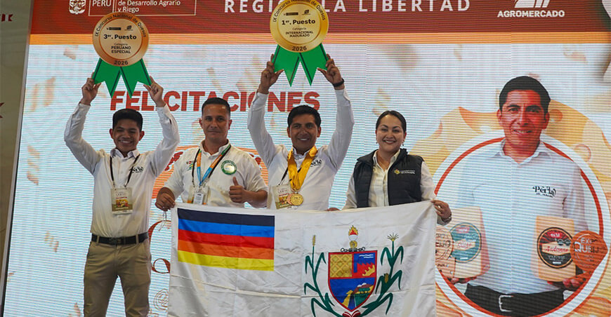 queso artesanal madurado “Perú Swiss”, elaborado por la planta quesera Perla del Paraíso de la región La Libertad, fue elegido como el mejor queso del país en la IX edición del Concurso Nacional de Quesos