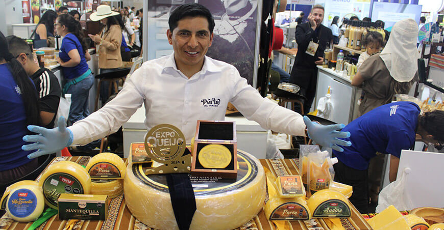 queso artesanal madurado “Perú Swiss”, elaborado por la planta quesera Perla del Paraíso de la región La Libertad, fue elegido como el mejor queso del país en la IX edición del Concurso Nacional de Quesos