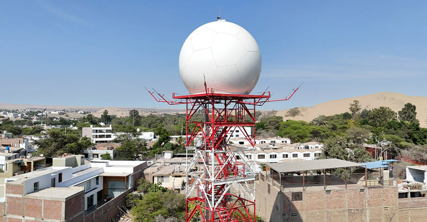 Radar meteorológico en Ica inicia marcha blanca para reforzar alerta ante lluvias