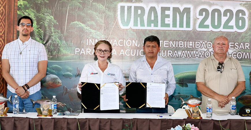 Sanipes firma convenio con municipio de Unión Asháninka para impulsar la acuicultura en el Vraem