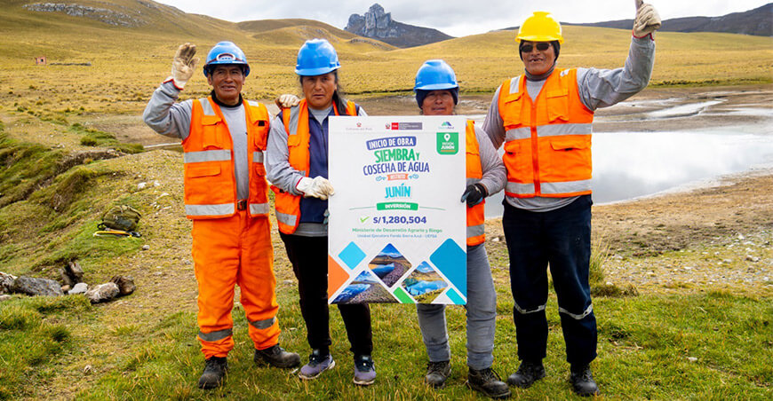 Sierra Azul impulsa proyecto de siembra y cosecha de agua para fortalecer la seguridad hídrica en Junín