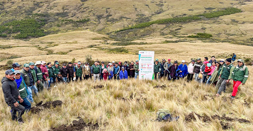 Impulsan provisión hídrica y recuperación de bosques andinos en Piura Perú Agro Rural 