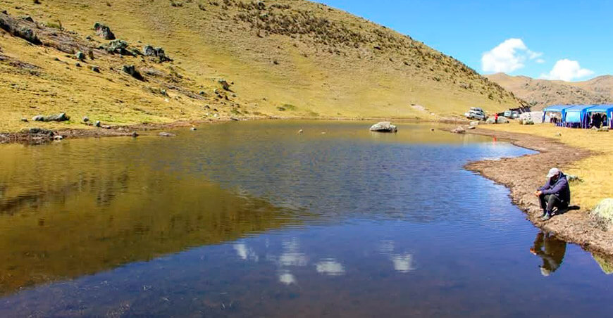 Inician construcción de dique para la qocha Poccotuyocc – Yayahuilca en Acos Vinchos Ayacucho Perú