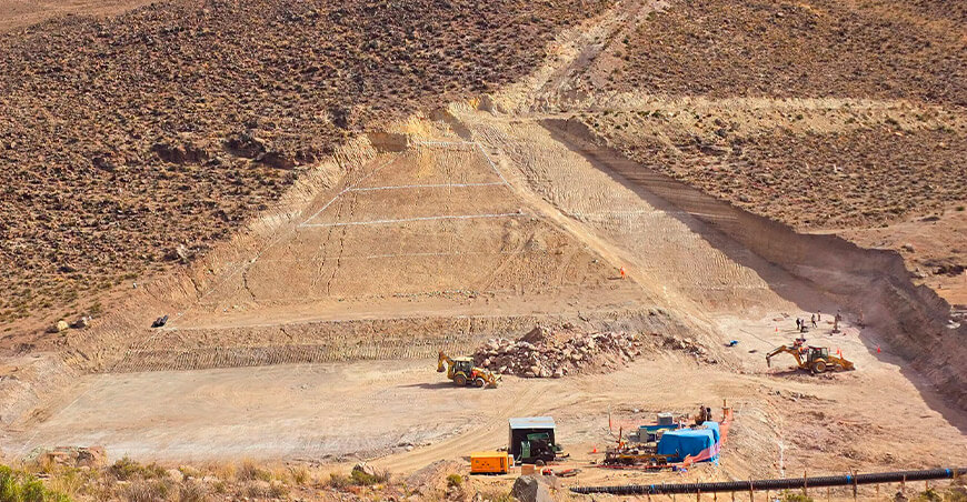 construcción Presa de Cala Cala Candarave Tacna Perú