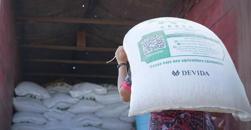 Cooperativa Agraria Alexander Von Humboldt de Ucayali productores de cacao sostenible Devida Perú 