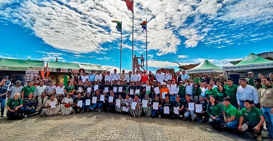 Devida entregó certificados de competencias laborales a 40 productores del Vraem