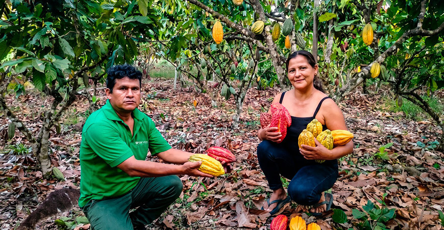 La cacaotera Dora Gutiérrez Chávez, del centro poblado La Florid, ocupó el segundo lugar en el certamen.