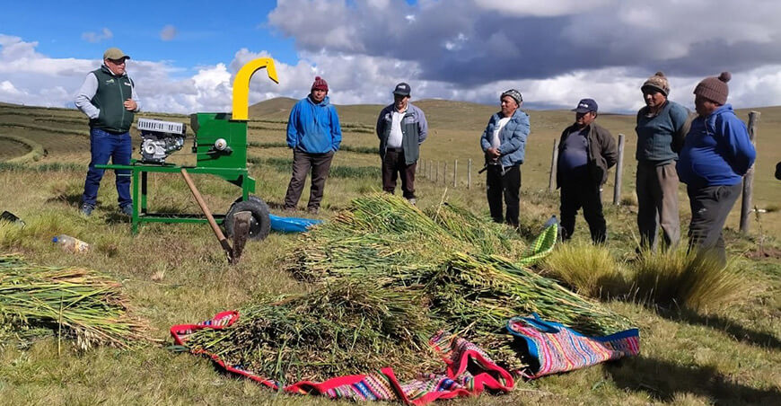Agro Rural elaboración de forrajes productores de Puno