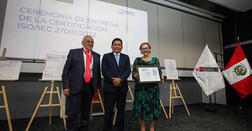 Sanipes obtiene nueva certificación internacional por su Sistema de Gestión de Seguridad de la Información