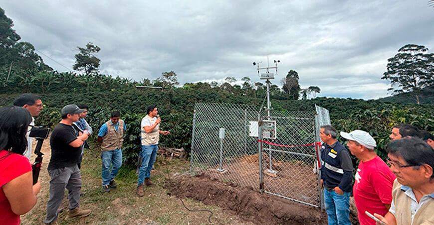 Senamhi inauguró estación meteorológica para el monitoreo agroclimático en Villa Rica Pasco Perú