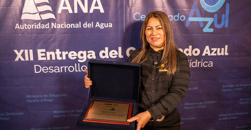 Minera Poderosa renueva Certificado Azul por el uso eficiente y sostenible del agua