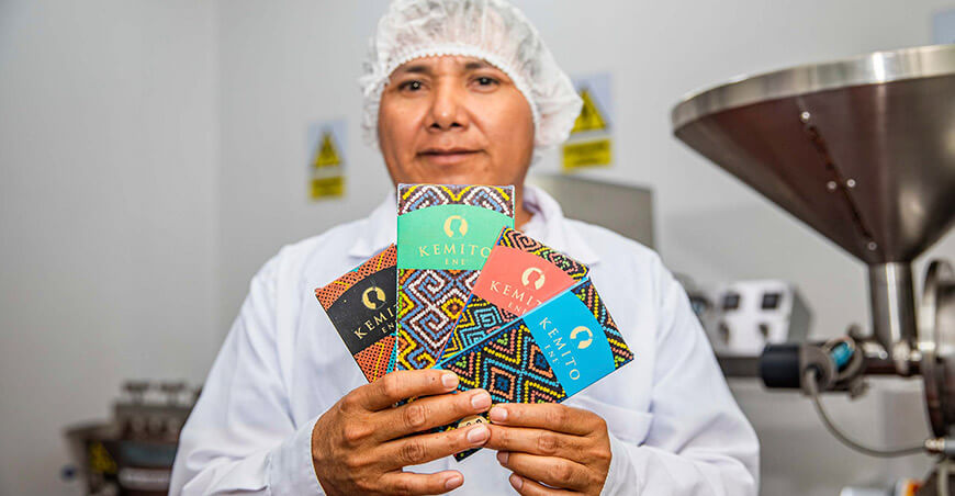 cacaoteros del Vraem Salón del Cacao y Chocolate Internacional Perú