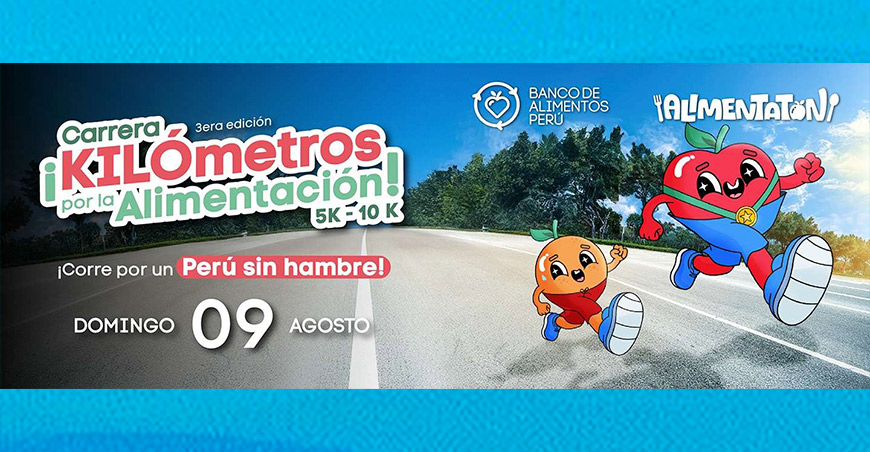 Banco de Alimentos Perú impulsa la tercera edición de “Kilómetros por la Alimentación” para combatir la inseguridad alimentaria en 23 regiones